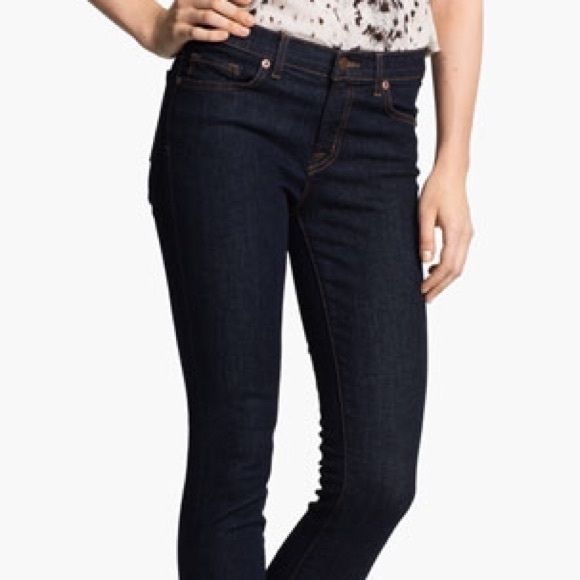 JBRAND 811 Skinny Jeans 811C032 EUC 31 Dk Wash - Picture 6 of 8